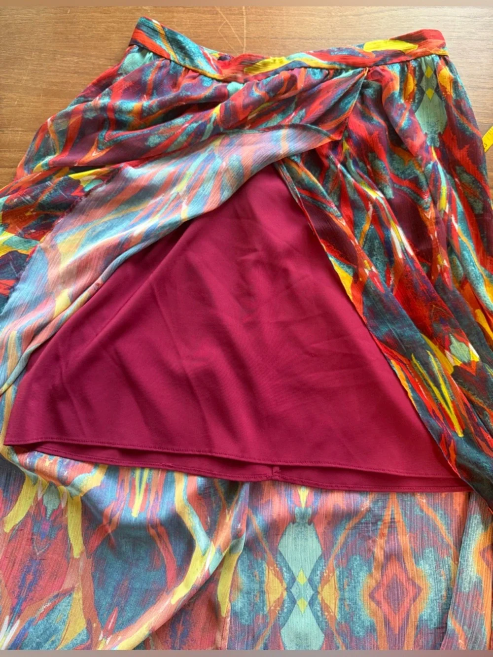 Alice + Olivia Miabella Maxi Skirt Size 6 sheer lightweight euc - Picture 7 of 9